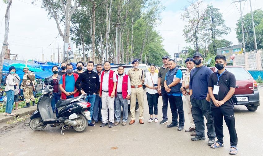 Society for the Prevention of Cruelty to Animals, Dimapur along with Police Officer and Personnel of East PS, Officials of Veterinary Department, Dimapur Municipal Council and Officials of GB Union (Sadar) at Super Market on May 4.
